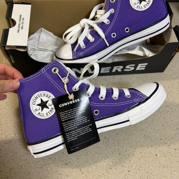 컨버스 하이 퍼플 220 새상품