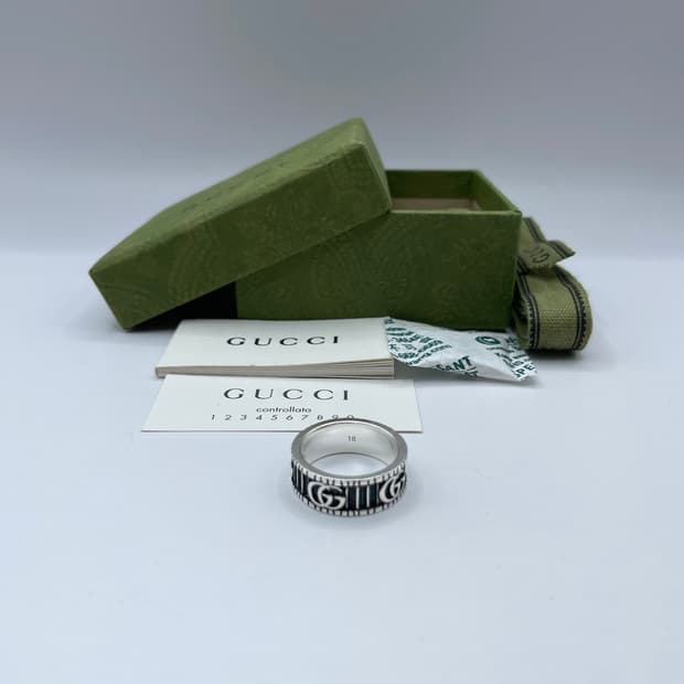 구찌 반지 18호 GG 마몽 링 블랙