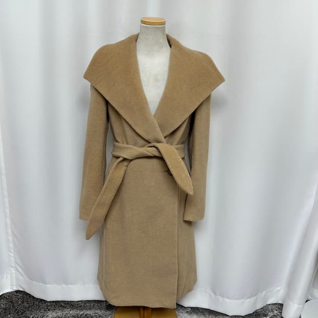   막스마라 여자 허리끈 울 코트 38사이즈 (44-55추천) 