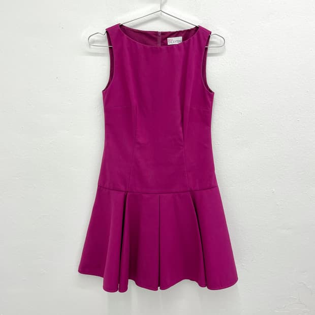 Red Valentino magenta flare dress