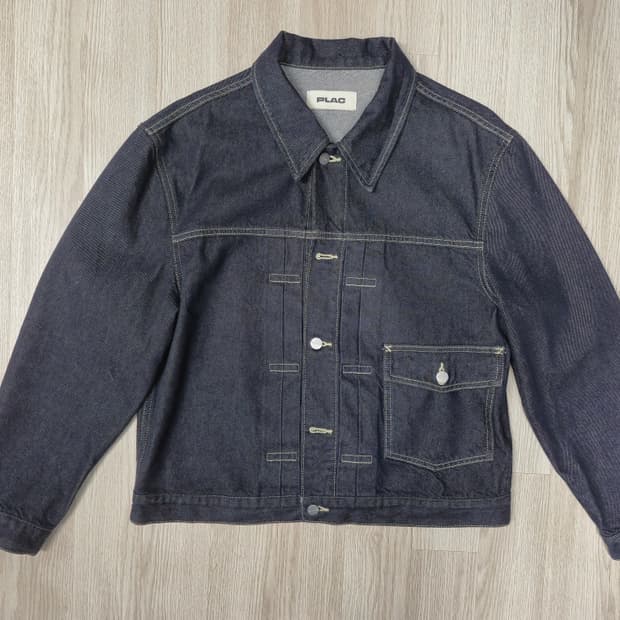 [M] 플랙x 깡스타일리스트 콜라보 데님 트러커 자켓(실착 2회/드라이)