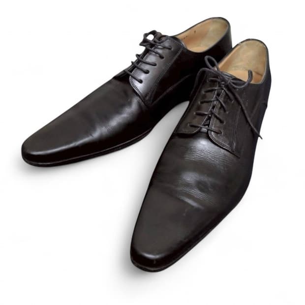 돌체앤가바나 레더 플레인토 더비슈즈