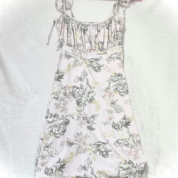 백예린깔 빈티지 베이비핑크 원피스