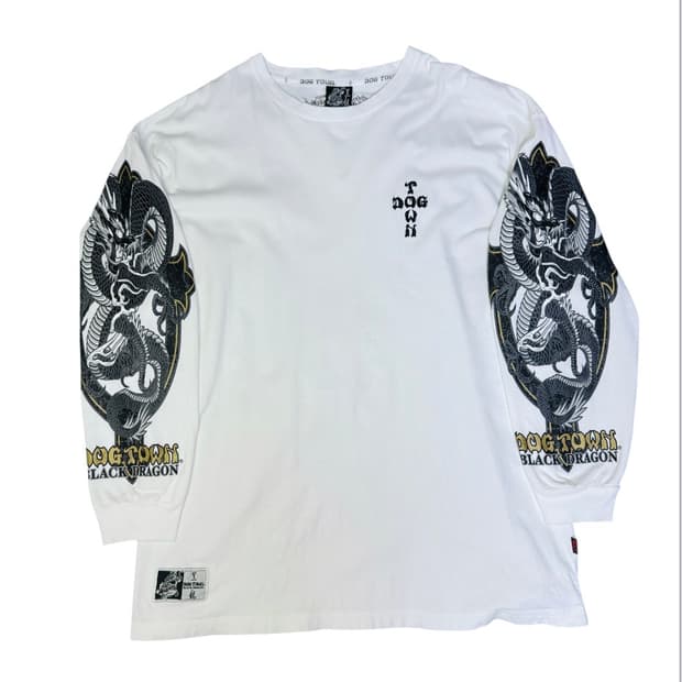 빈티지 도그타운 DOGTOWN DRAGON 드래곤 롱슬리브 XL