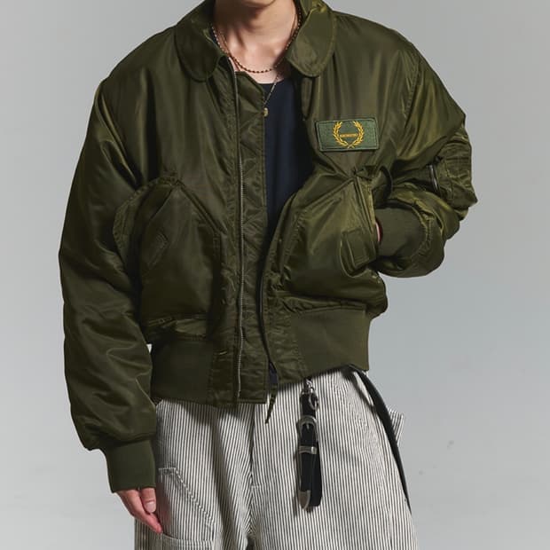 뉴치프시크디피 플라이트 플리스 봄버 자켓 카키 ma-1 항공 점퍼 마원