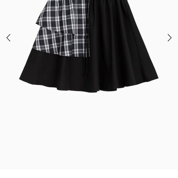 오헤시오 CANCAN COLORED SKIRT, BLACK C