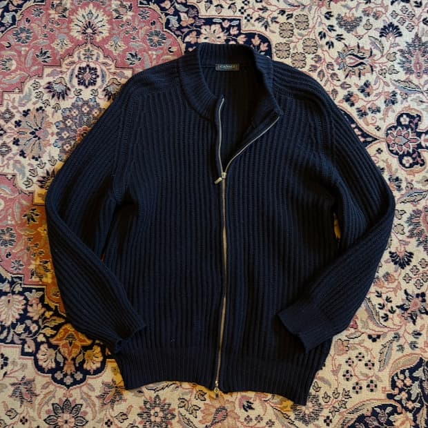 까날리 짚업 가디건 105