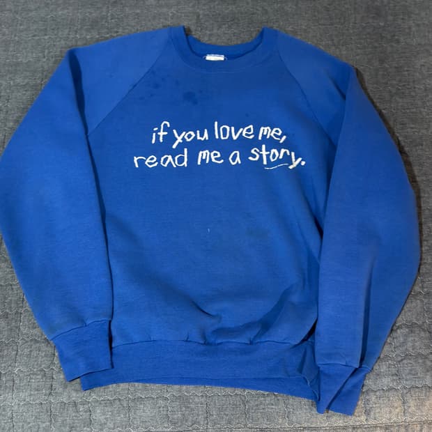 90s 빈티지 레터링 맨투맨 L