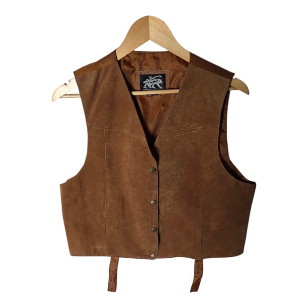 [JPN] 빈티지 돈피 스웨이드 레더 베스트