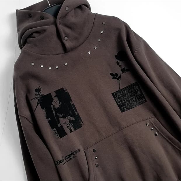 GAKIHARA 다크모카 멀티프린팅 바하마 후드