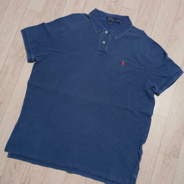 폴로 랄프로렌 PK 카라반팔티 블루 XL