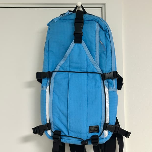 포터 바이시클 백팩 스카이블루