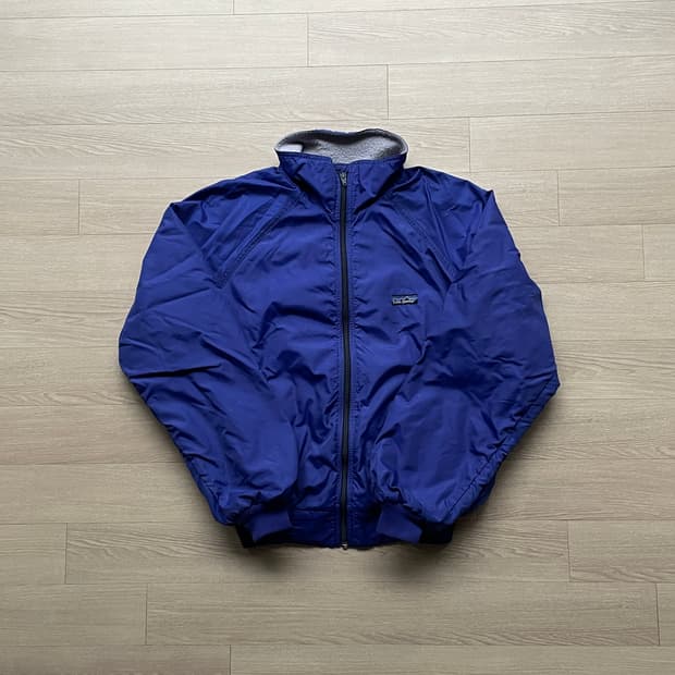 80s 파타고니아 쉘드 신칠라 봄버 자켓 블루 rare usa