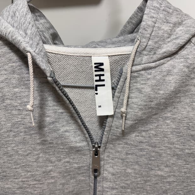 MHL GREY HOOD ZIPUP