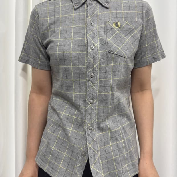 fred perry check shirt