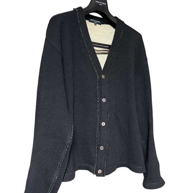 꼼데가르송 옴므 인사이드 아웃 가디건