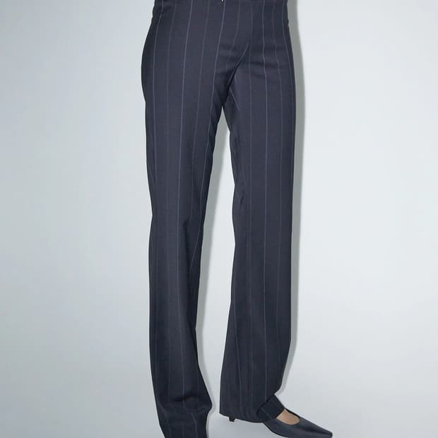 (36,38) 팔로마울 SABA 핀스트라이프 슬랙스