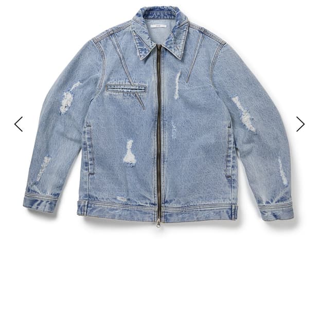 etce DESTROYED DART TRUCKER JACKET M