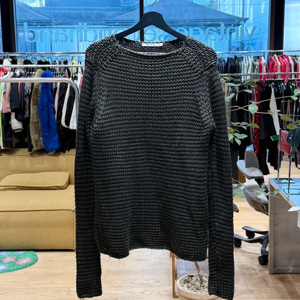 티 바이 알렉산더 왕 올리브 그런지 니트 