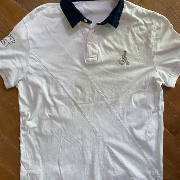 빈폴 슬림핏 화이트 폴로티셔츠 105 (100)