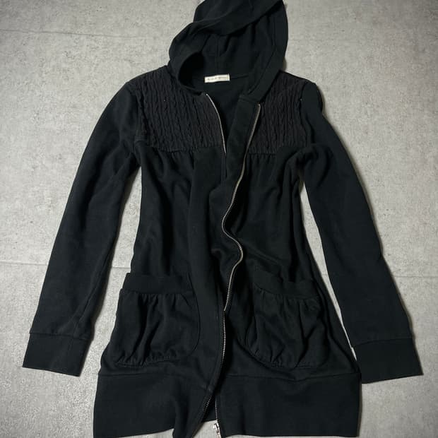 00's gothic slim hoody