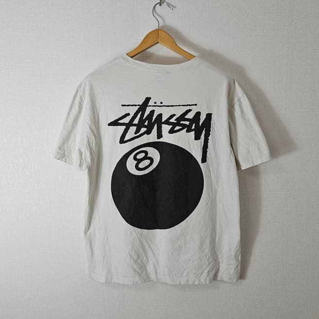 스투시 stussy 8볼 피그먼트 다이드 반팔티셔츠 정품 M