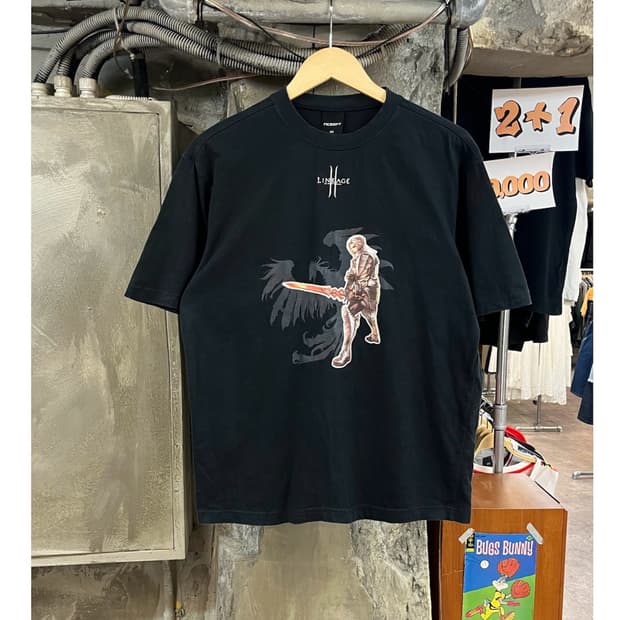 리니지 반팔티 블랙 100 #csz3901