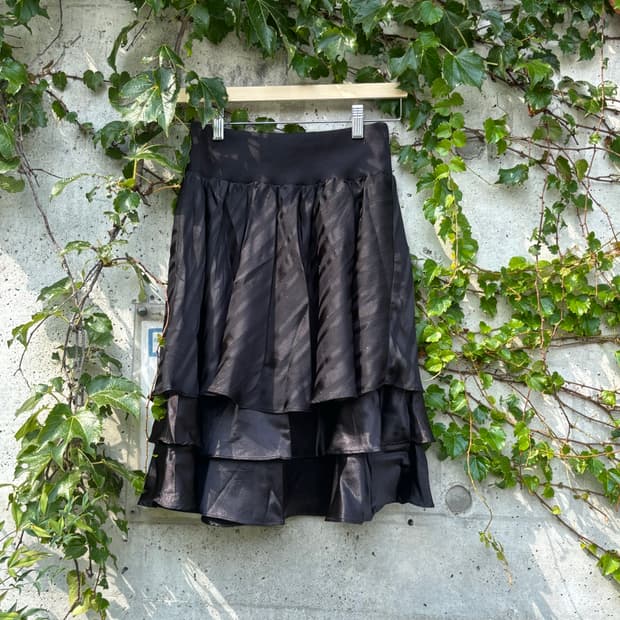 Black Three Layered Skirt