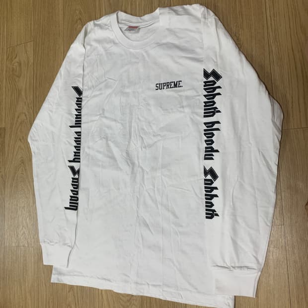 L)Supreme 슈프림 블랙사바스 긴팔 티셔츠
