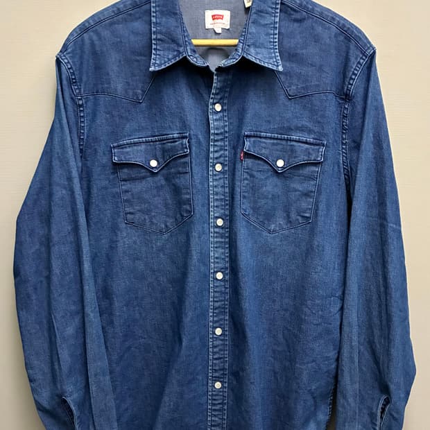 (L)리바이스 투포켓 중청 웨스턴 데님셔츠 웨스턴셔츠 lvc