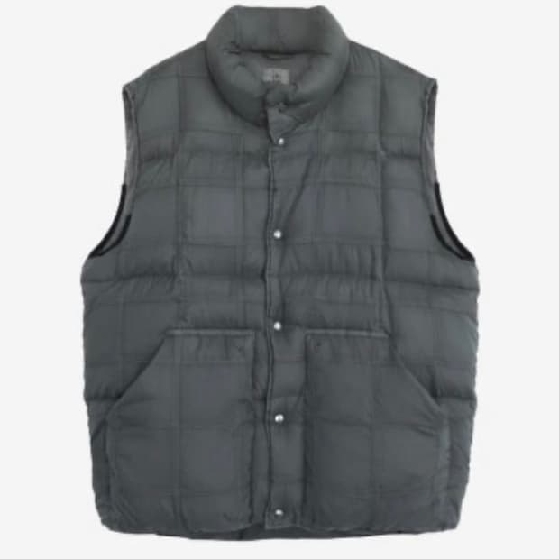 폴리테루 패치드 페퍼 다운 베스트 4 세이지