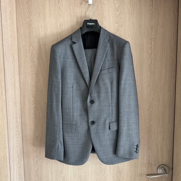 띠어리 정장 셋업 그레이