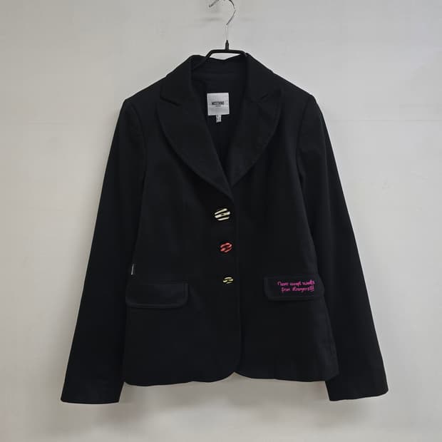 모스키노 진 매장판 레터링 자수 귀여운 자켓