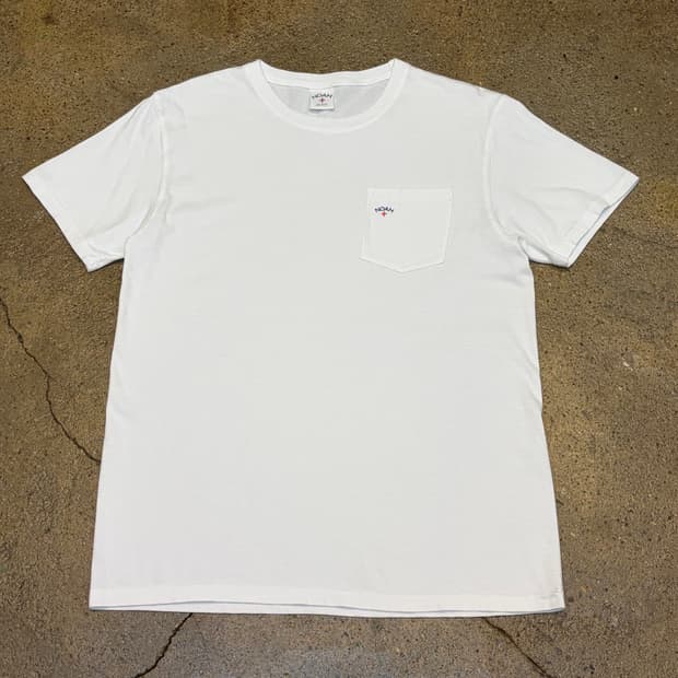 새상품 Made in USA 노아 포켓 반팔티