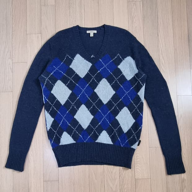 버버리 아가일 울 니트 L _ 여성 추천