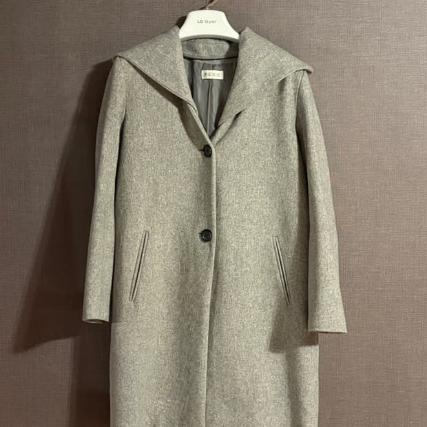 JAPAN 후드 코트 M 회색