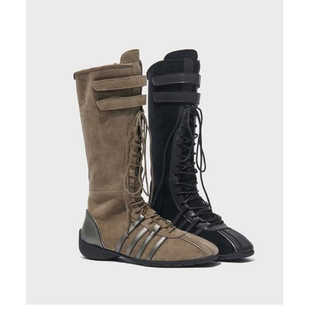 락피쉬 밸크로 롱부츠 올리브 240