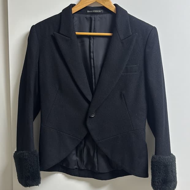 요지야마모토 y's 퍼 블레이저 자켓 2사이즈