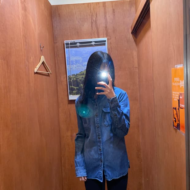 (S) Levi's 리바이스 코튼 데님 셔츠