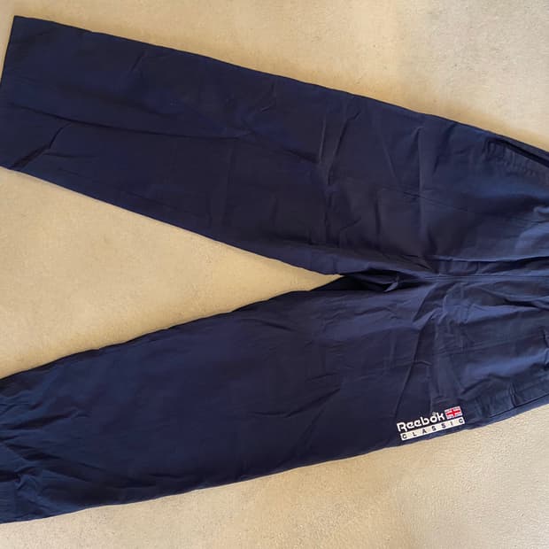 리복 클래식 네이비 트랙 팬츠