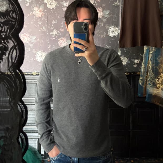 a159) 폴로랄프로렌 포니 와플 롱슬리브