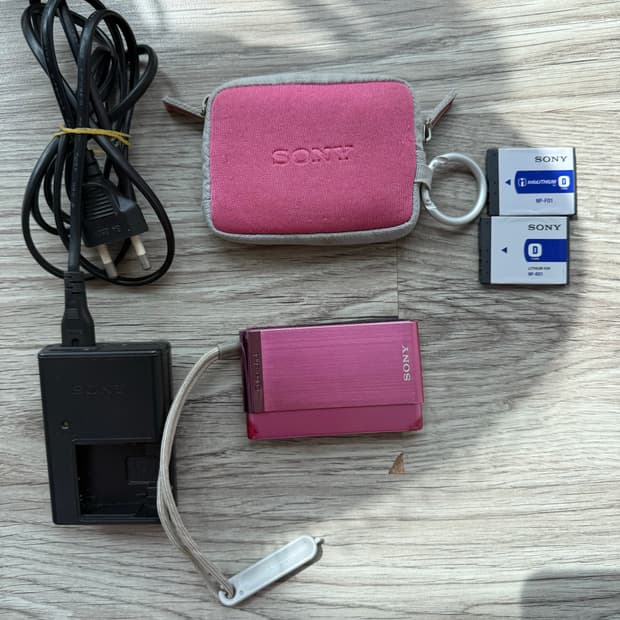 소니 디카 dsc-t90 핑크