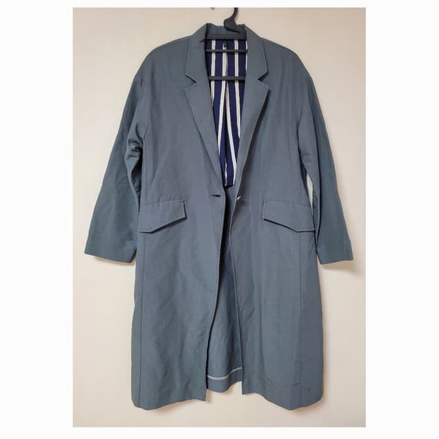 베네통 코트 그린 90