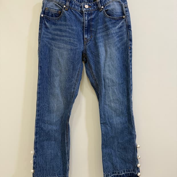 폼더스토어 일자핏 데님 팬츠 정품