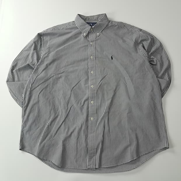 CA443 2XL 폴로 빅사이즈 90s 모노스트라이프 셔츠 남방
