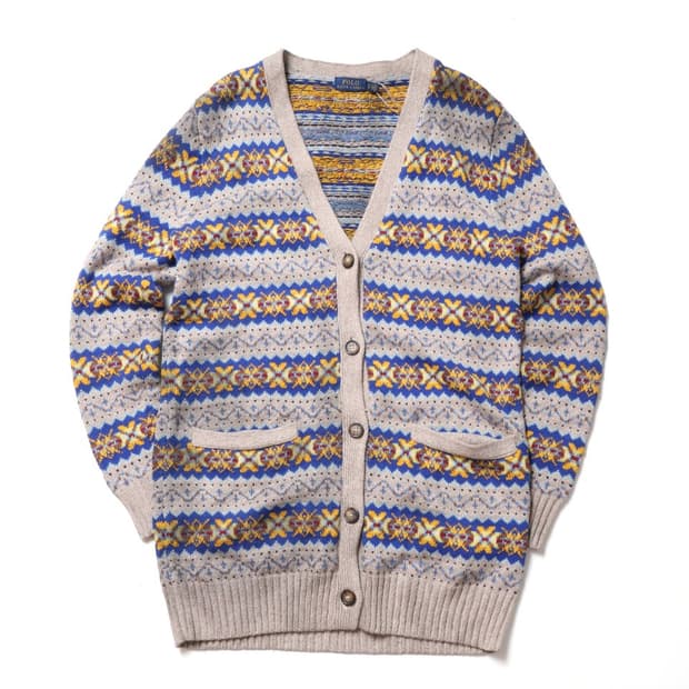 폴로 랄프로렌 Fairisle Silk Blended Cardigan 