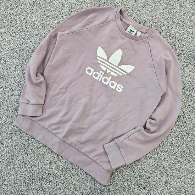 [S] 아디다스 트레포일 빅로고 맨투맨 0102YH1