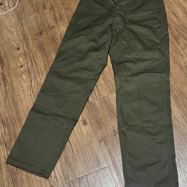 [30] 밀리터리 데드스탁 헤링본 트윌 버튼 플라이 팬츠