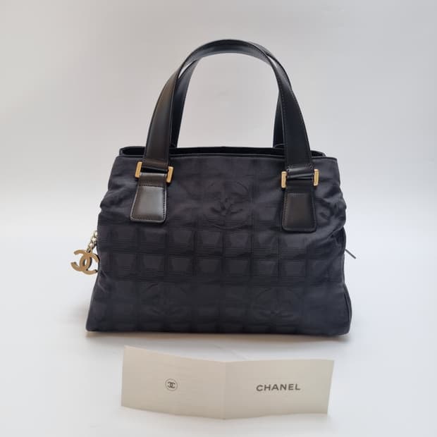 샤넬 CHANEL 뉴트래블라인 코코마크 자카드 토트백 (전시급, 핸드백)