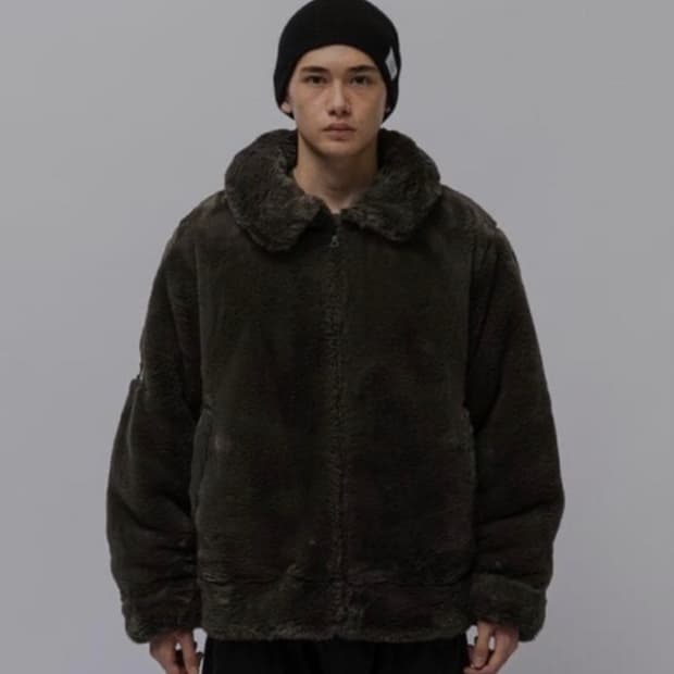 Wtaps 그리즐리 퍼 자켓